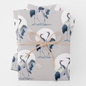 Papier d'enveloppement de grues japonaises (En situation)