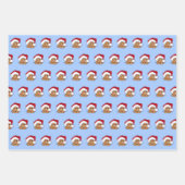 Papier d'enveloppement de Hamster de Noël série de (Devant 2)