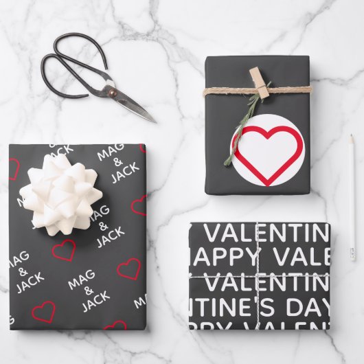 Papier d'enveloppement de la Saint-Valentin (Recto)