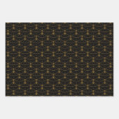 Papier d'enveloppement de lunes et d'étoiles (Devant 3)