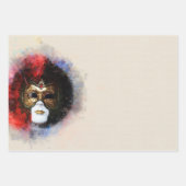 Papier d'enveloppement de masques de carnaval véni (Devant 2)