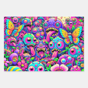 Papier d'enveloppement de monstre