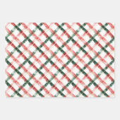 Papier d'enveloppement de Motif vert de Noël (Devant 2)
