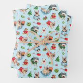 Papier d'enveloppement de Noël (En situation)