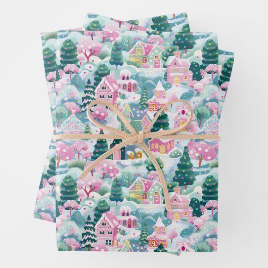 Papier d'enveloppement de Noël (En situation)