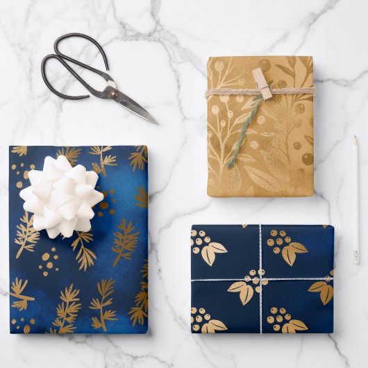 Papier d'enveloppement de Noël à la trêve de nuit (Recto)