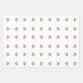 Papier d'enveloppement de Noël "Alien Père Noël" (Devant 2)