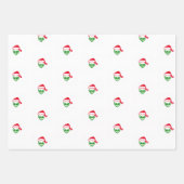 Papier d'enveloppement de Noël "Alien Père Noël" (Devant)