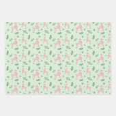 Papier d'enveloppement de Noël avec silhouette de  (Devant 2)