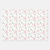 Papier d'enveloppement de Noël avec silhouette de  (Devant)