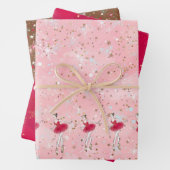 Papier d'enveloppement de Noël Ballerina (En situation)