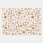 Papier d'enveloppement de Noël beige moderne (Devant)