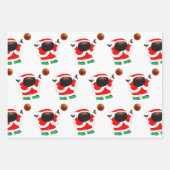 Papier d'enveloppement de Noël de basket-ball (Devant 2)