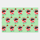 Papier d'enveloppement de Noël de basket-ball (Devant)