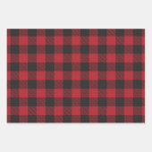 Papier d'enveloppement de Noël de bisons de bûcher (Devant 2)