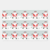 Papier d'enveloppement de Noël de golf (Devant)