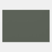 Papier d'enveloppement de Noël de la forêt verte (Devant)