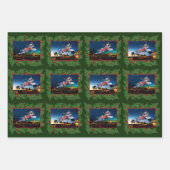 Papier d'enveloppement de Noël de Mini Schnauzer (Devant 2)