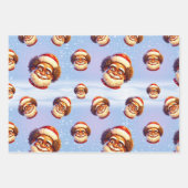 Papier d'enveloppement de Noël de Père Noël en Afr (Devant)