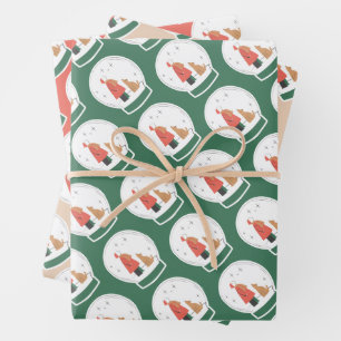 Papier d'enveloppement de Noël festif