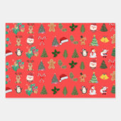 Papier d'enveloppement de Noël festif (Devant 3)