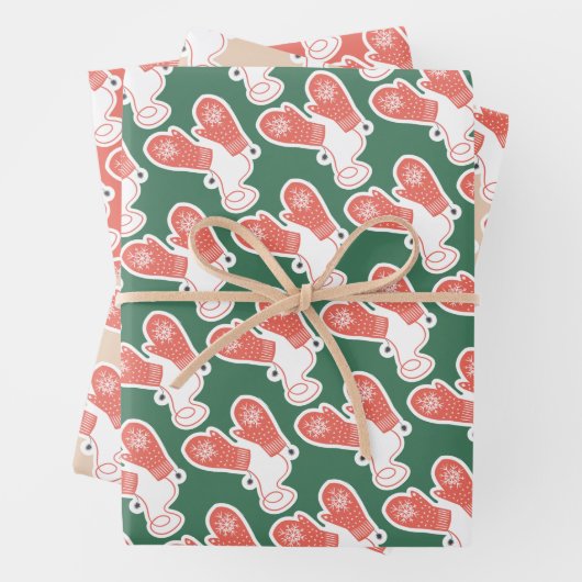 Papier d'enveloppement de Noël festif (En situation)