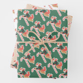 Papier d'enveloppement de Noël festif (En situation)