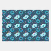 Papier d'enveloppement de Noël festif série de 3 (Devant 2)