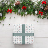 Papier d'enveloppement de Noël Gnome série de 3