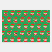 Papier d'enveloppement de Noël Gnomes & Elfes (Devant 2)