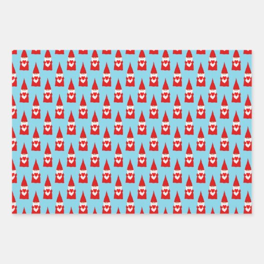 Papier d'enveloppement de Noël Gnomes & Elfes (Devant)