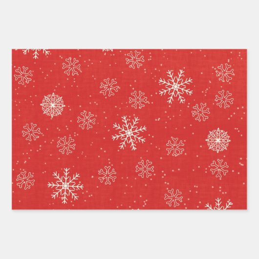 Papier d'enveloppement de Noël Jeu de 3 feuilles p (Devant)