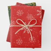 Papier d'enveloppement de Noël Jeu de 3 feuilles p (En situation)