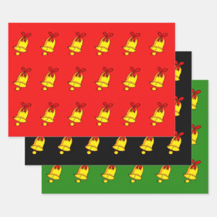 Papier d'enveloppement de Noël Jingle Bells - Noël