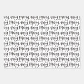 Papier d'enveloppement de Noël minimal tendance (Devant 3)