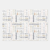 Papier d'enveloppement de Noël moderne (Devant)