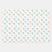 Papier d'enveloppement de Noël multilingue personn (Devant 2)