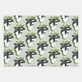 Papier d'enveloppement de Noël Orca Feuille plate  (Devant)