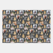 Papier d'enveloppement de Noël personnalisé Blanc  (Devant)