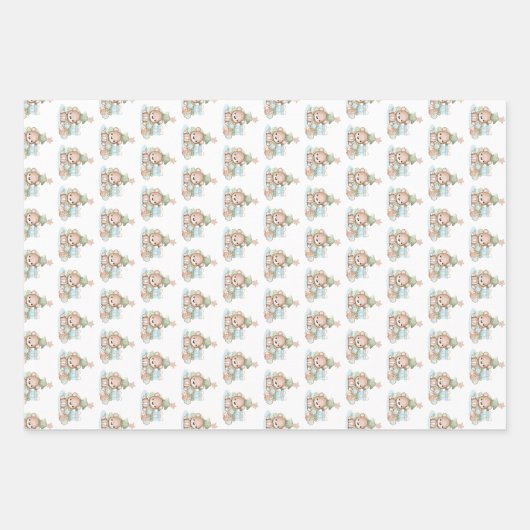 Papier d'enveloppement de Noël pour bébé mignon (Devant 2)