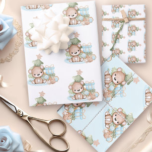 Papier d'enveloppement de Noël pour bébé mignon