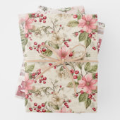 Papier d'enveloppement de Noël rétro (En situation)