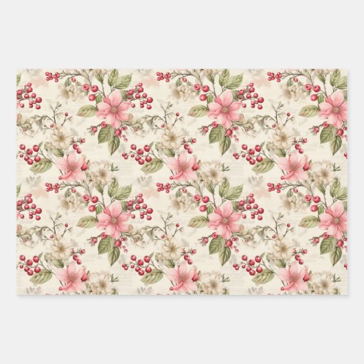 Papier d'enveloppement de Noël rétro (Devant)