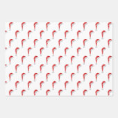 Papier d'enveloppement de Noël rétro Red Santa Cla (Devant 2)