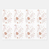 Papier d'enveloppement de Noël rose (Devant 2)