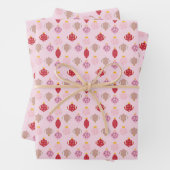 Papier d'enveloppement de Noël rose mignon (En situation)