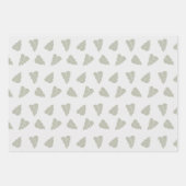 Papier d'enveloppement de Noël rose Poinsettia (Devant 2)