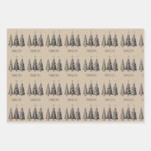 Papier d'enveloppement de Noël rustique (Devant 2)