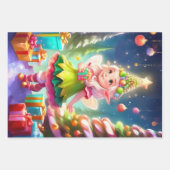 Papier d'enveloppement de Noël série de 3 (Devant)