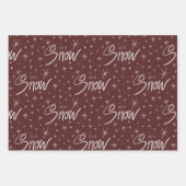 Papier d'enveloppement de Noël trio avec lettres à (Devant 2)